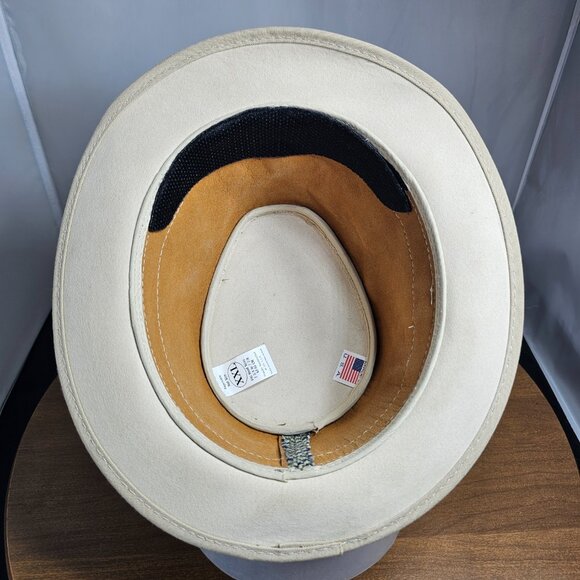 Eco Soho Suede / Fabric Fedora American Hat Makers | Sage | XX-LARGE RARE - Picture 8 of 10